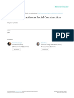 Therapeutic Practice As Social Construction