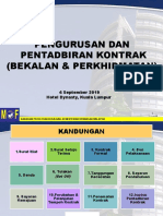 Pengurusan Dan Pelaksanaan Pentadbiran Kontrak - SFM 4 September 2019