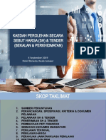 Perolehan Sebut Harga & Tender - SFM 4 September 2019