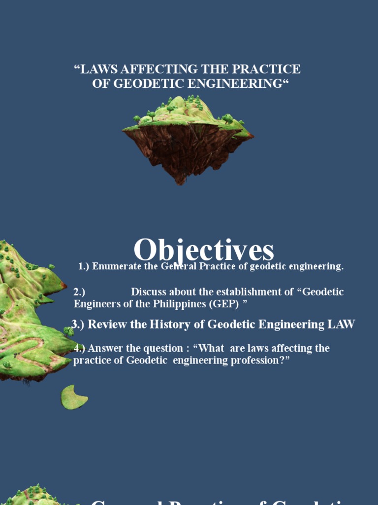Laws Governing Geodetic Engineering | PDF | Politics | Law