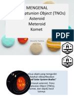 Trans Neptunion Object (Tnos) : Mengenal Asteroid Meteroid Komet