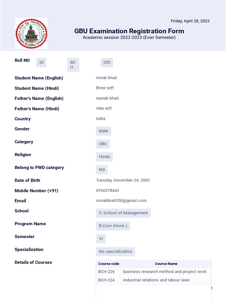 Gbu Service Information And Forms – HJJPNS