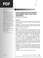 Falls Sustained During Inpatient Rehabilitation After Lower Limb Amputation Prevalence and Predictors