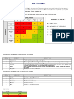 Risk Assessment Water Tank Cleaning 2023