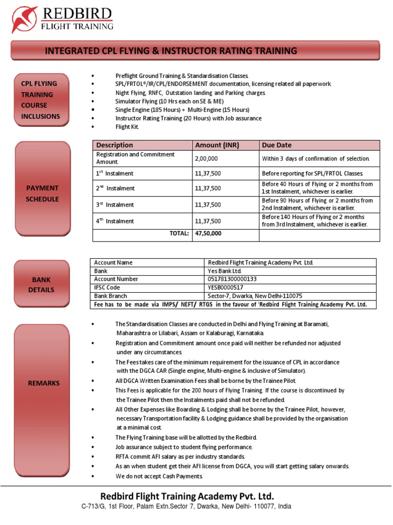 CPL Flying Training With Instructor Rating | PDF