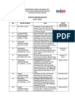 Deped Memorandum