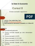 Baze de Date În Economie: Cursul 8