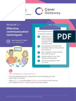 Module 2 - : Effective Communication Techniques