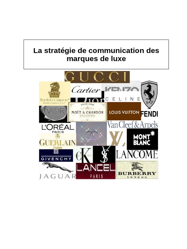La Strategie de Communication Des Marques de Luxe | PDF | Marque ...