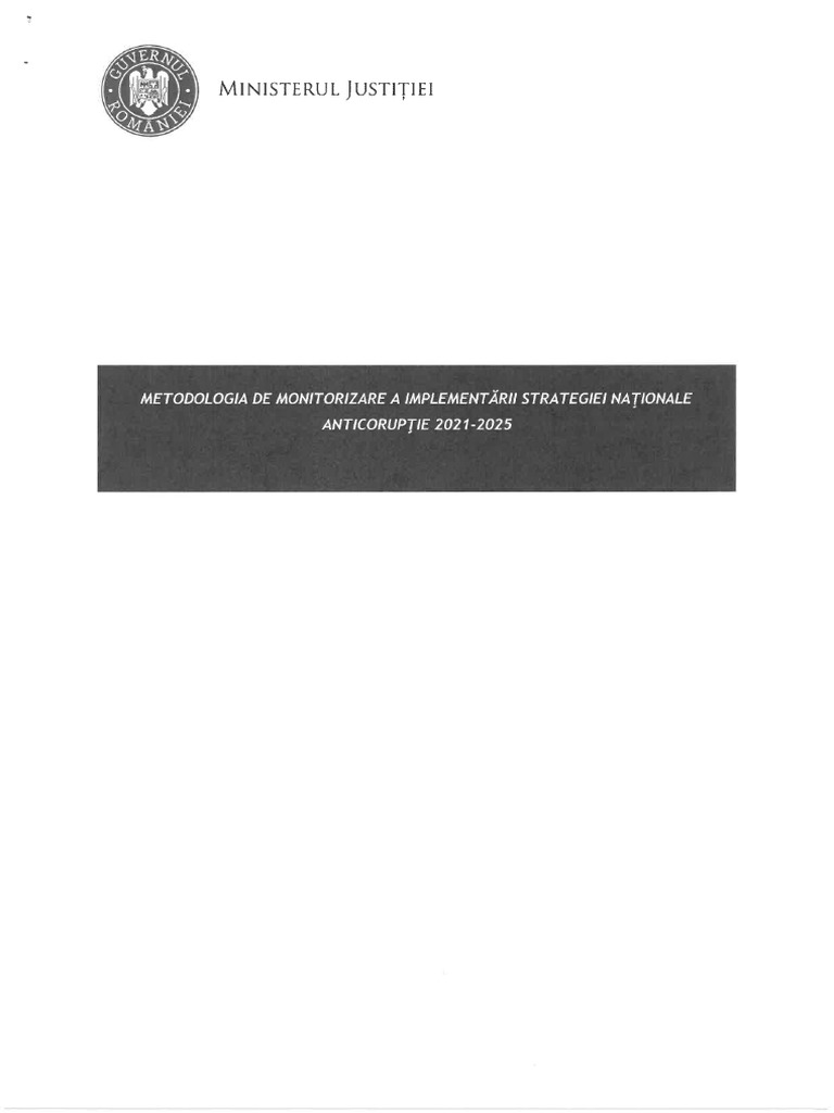 Metodologia de Monitorizare A Implementarii SNA 20212025 PDF