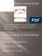 Modulos de Elasticidad