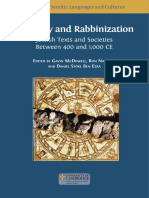 Diversity and Rabbinization: Jewish Texts and Societies Between 400 and 1,000 CE