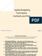 Capital Budgeting Techniques: Certainty and Risk: Slide 9-1