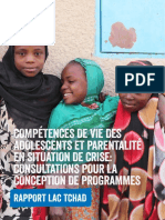 Compétences de Vie Des Adolescents Et Parentalité en Situation de Crise: Consultations Pour La Conception de Programmes