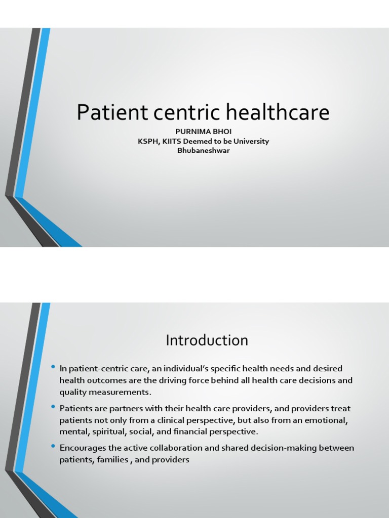 Patient Centric Healthcare | PDF | Health Care | Patient