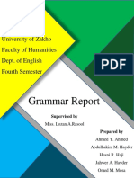 Grammar Report by GC