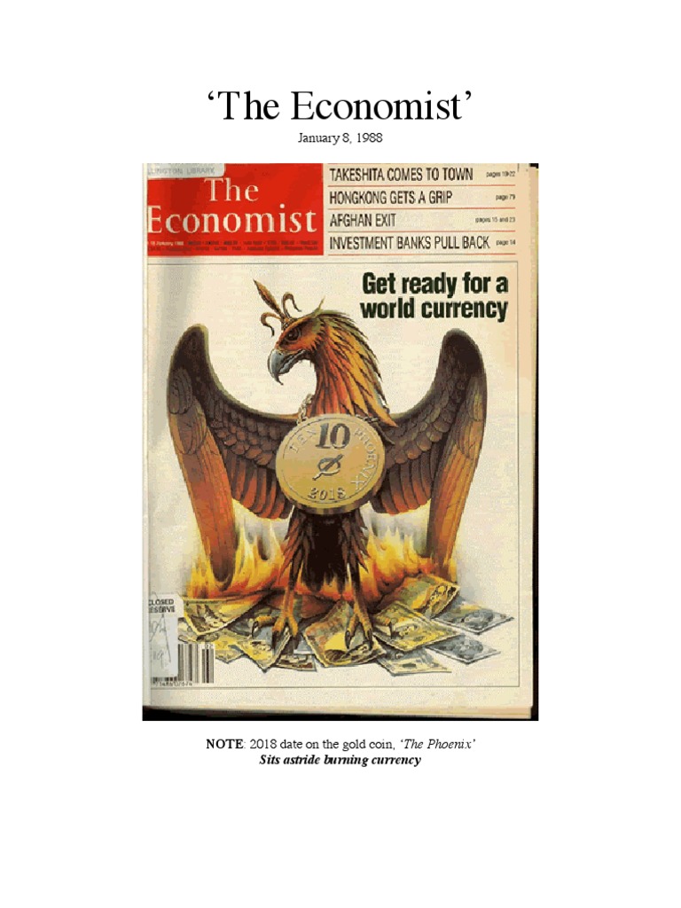 The Economist GET READY FOR A WORLD CURRENCY | PDF | Exchange Rate |  Inflation