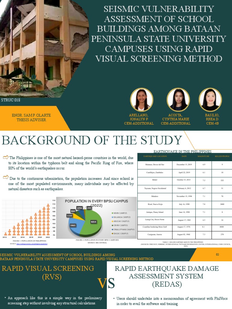 Seismic Vulnerability Assessment of BPSU | PDF | Emergency Management ...