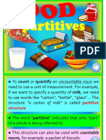Food Partitives Game - A Box Of, A Bunch of ...
