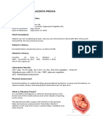 Case Study of Placenta Previa: Patient's Demographic Data