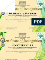 GSP Award Certificate