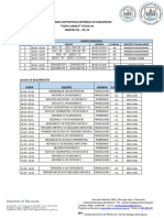 Calendario de Actividades Deportivas Internas Estudiantiles "Copa Camilo" Fecha #4 MARTES 02 - 05-23 Cancha #6 FUTSALA