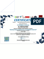 Certificate: As Participant