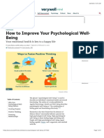 How To Improve Your Psychological Well-Being