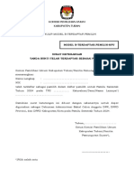 Formulir Model B-Terdaftar - Pemilih