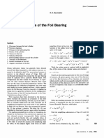 Nominal Clearance of the Foil Bearing: A Concise Analysis and Simplified Solution