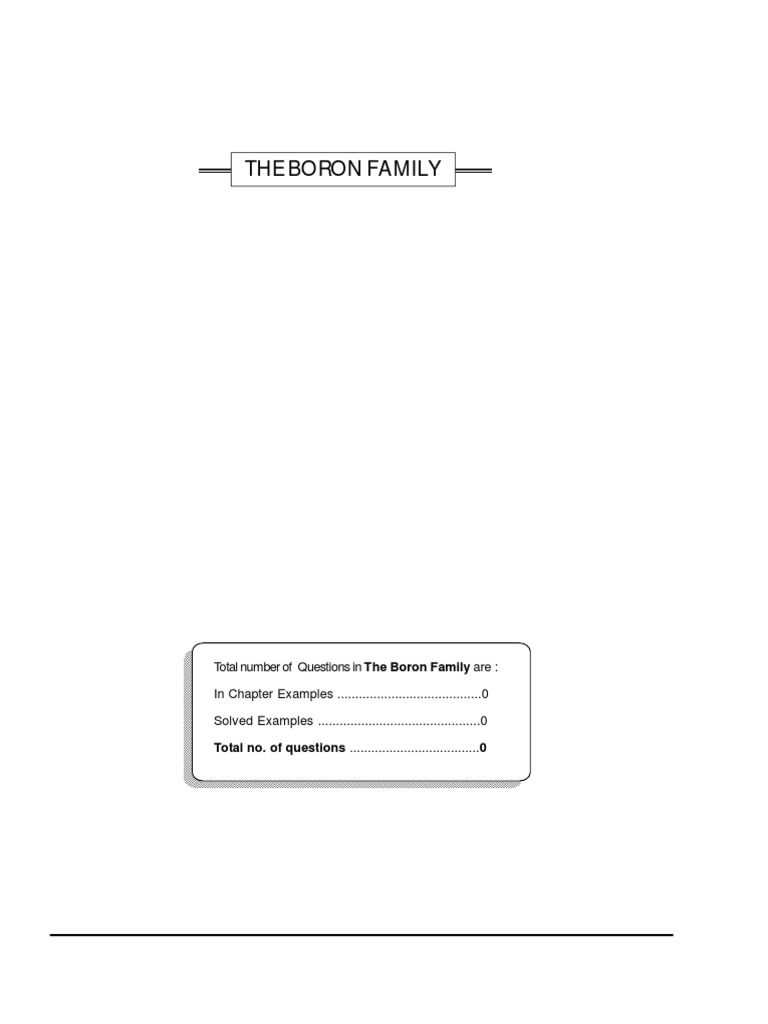 Boron Family (Theory) Module21 PDF