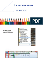 Office Programlari: WORD 2010