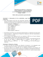 Taller - Fase 5 - Parámetros Operacionales