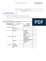 Modelo Descrição Da Vaga