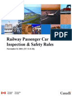 Railway Passenger Car Inspection & Safety Rules: November 8, 2001 (TC O-0-26)