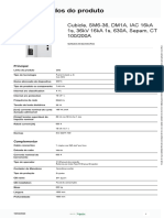 Folha de Dados Do Produto: Cubicle, SM6-36, DM1A, IAC 16ka 1s, 36kV 16ka 1s, 630A, Sepam, CT 100/200A