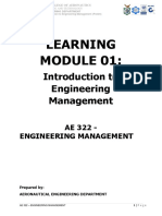 Module 1 - Introduction To Engineering Management