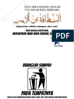 Kebersihan Area Masjid Adalah Tanggung Jawab Kita Bersama