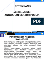 Pertemuan 5 Jenis - Jenis Anggaran Sektor Publik