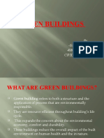 Green Buildings: by - Sankeerth M 4MC18CV092 Civil Branch