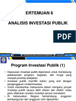 Pertemuan 6 Analisis Investasi Publik