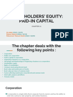 Stockholders' Equity: Paid-In Capital: Zia Uddin Mohsin Shahzad Muhammad Muneeb Shahid