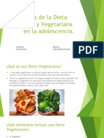 Los Riesgos de La Dieta Vegana y Vegetariana en La Adolescencia