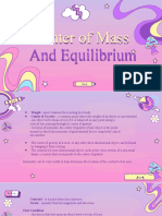 Center of Mass and Equilibrium