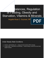 Dietary Balances, Regulation of Feeding, Obesity and Starvation, Vitamins & Minerals