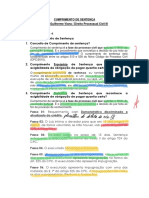 Cumprimento de Sentença PROF. Guilherme Viana / Direito Processual Civil III