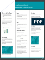 This Is An Editable Poster Presentation Template - 123, Broadway, New York, NY 10027