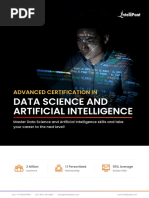 Advanced Certification In: Data Science and Artificial Intelligence