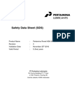 Safety Data Sheet (SDS) for Pertamina Rored HDA 90 GL-5