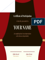 Your Name: Certificate of Participation